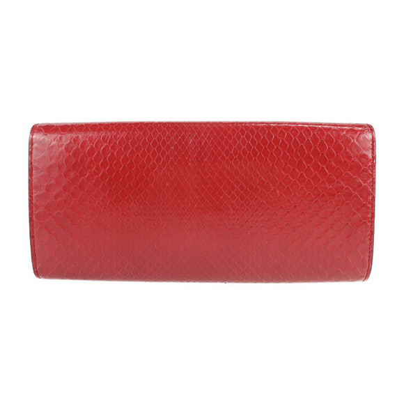 Gucci Clutch Bag GG Marmont Red Python Broadway - Picture 3 of 8